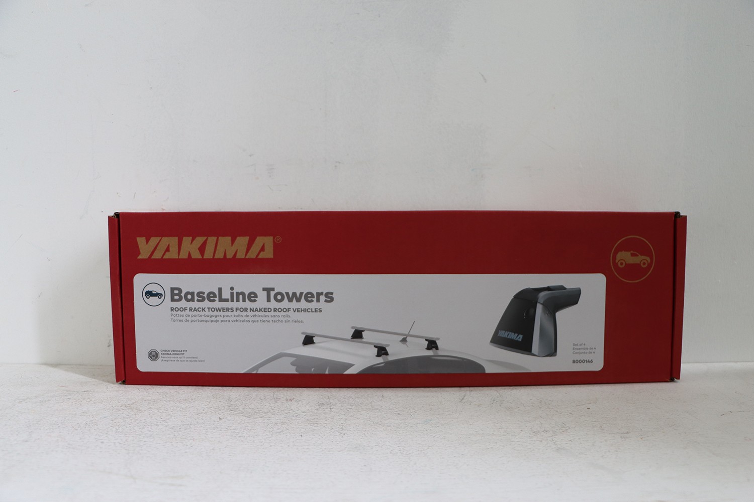 YAKIMA 8000146 Baseline Adjustable Towers for Vehicles Without Rails ...