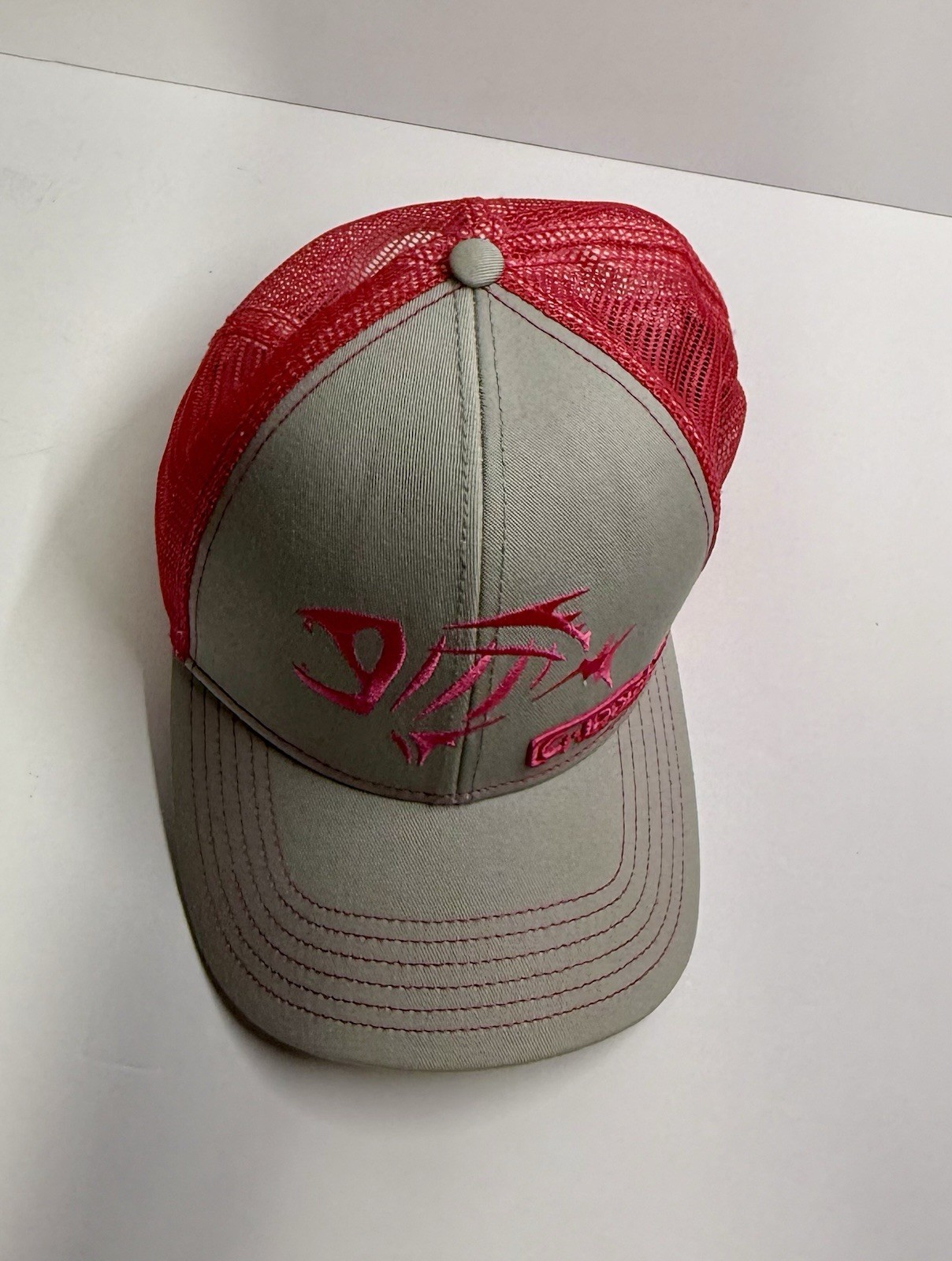G Loomis Fishing Mesh back Pink & Gray SnapBack Adjustable Baseball Hat