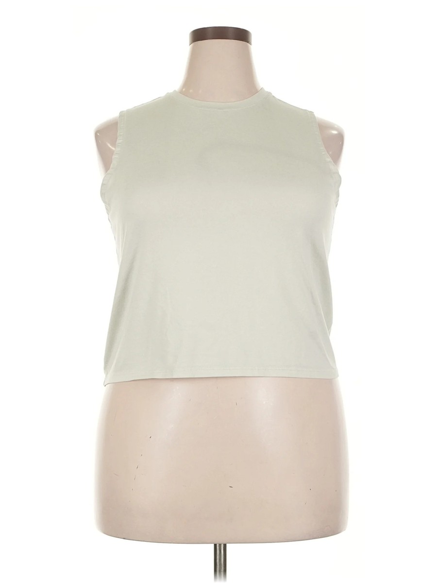 Outdoor Voices Women Green Sleeveless T-Shirt XXL