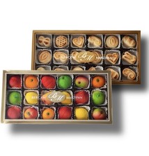 Bergen Marzipan M-1 Assorted Fruit and Toasted 2 Piece Assortment