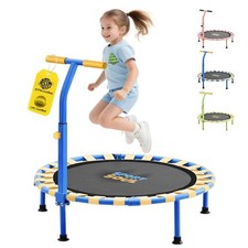 36'' Mini Trampoline for 3-6, Foldable  Spring-, Small Trampoline Indoor Out...