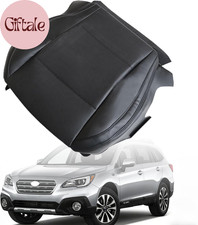Perforated Front Driver Bottom Replacement Seat Cover Microfiber Leather, Slate