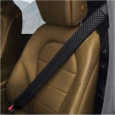 BESULEN Extra Long Car Seat Belt Cover, 2PCS Soft Vehicle Seatbelt Shoulder Stra