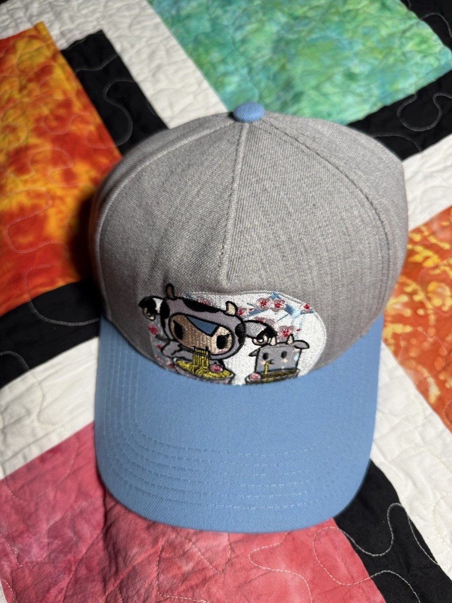 Tokidoki New Era 9Forty Snapback Hat Cow Milk Ramen Noodles Gray/Blue View 2