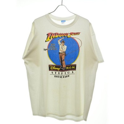 Disney Vintage 80S Disney Mgm Studios Indiana Jones Indie Movie T-Shirt XL Ge...