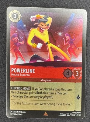 Lorcana Powerline Musical Superstar Foil  Rare Fabled 117/204 NM Disney TCG