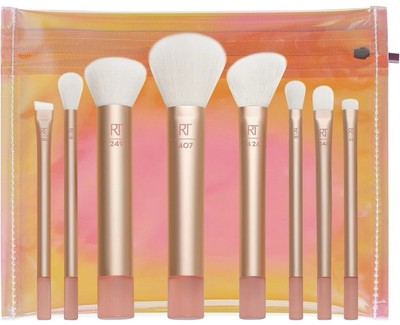 Real Techniques The Wanderer Make up Pinsel Set 8tlg Midisize Pinsel Set mit Tasche
