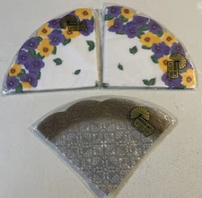 Japanese Rice Paper Napkins 7x7”Swirls Floral New 15 Per Pack-45 Total Japan