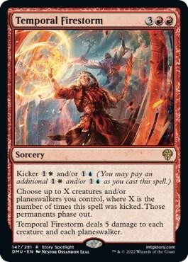 Temporal Firestorm Magic: The Gathering NM