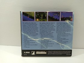 Atari Jaguar CD Blue Lightning Complete Game Case Manual And Overlay