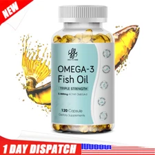 omega 3 fish oil capsules 3x strength 2500mg epa & dha, highest potency