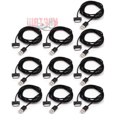 10X 10FT USB 30PIN BLACK CABLE DATA CHARGER FOR GALAXY TAB 7.0 PLUS 8.9 10.1