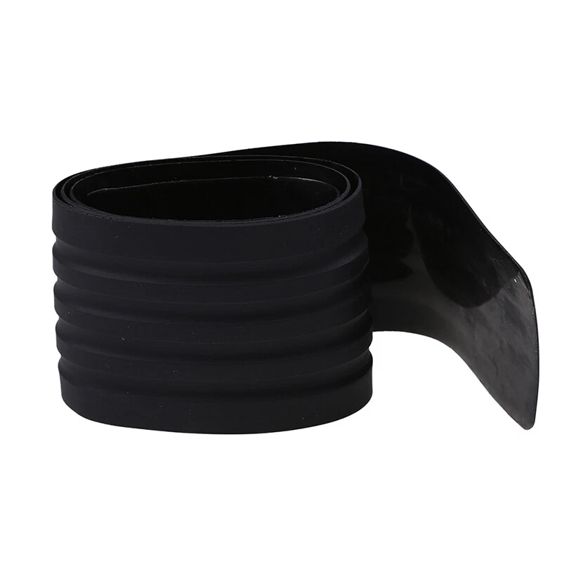 Protetor de borracha parachoque traseiro de carro acabamento tira porta-malas soleira capa contra arranhões preto - Imagem 4 de 4