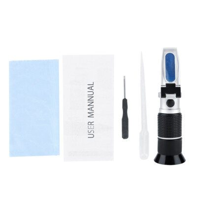 Handheld Refractometer Brix Sugar Honey Juice Homebrew Measure Scale 0-90% ATC