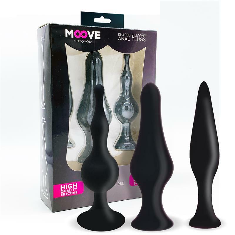 MOOVE SET DI 3 PLUG ANALI NERI