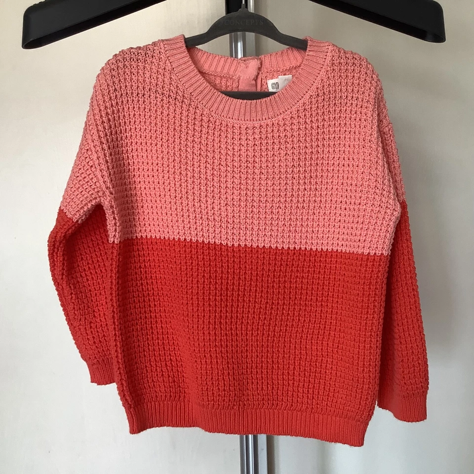 Suéter tejido melocotón colorido Gymboree bebé niña nuevo con etiquetas (160) talla 2T Foto 2 de 4