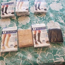 TruForm 0965 UNISEX Microfiber OT Knee Stockings Compression 20-30 Size  Color