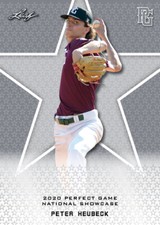 10-Count Lot Peter Heubeck 2020 Leaf Perfect Game NIKE All-American Rookies