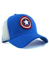 New Era Captain America Adjustable Hat Marvel Shield Insignia Red White Blue NWT