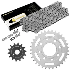 Drive Chain & Sprockets Kit for Honda CB250 Nighthawk 250 1991-2008