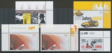 BUNDESREPUBLIK 2001/03, 5 versch. postfrische Eckrandstücke