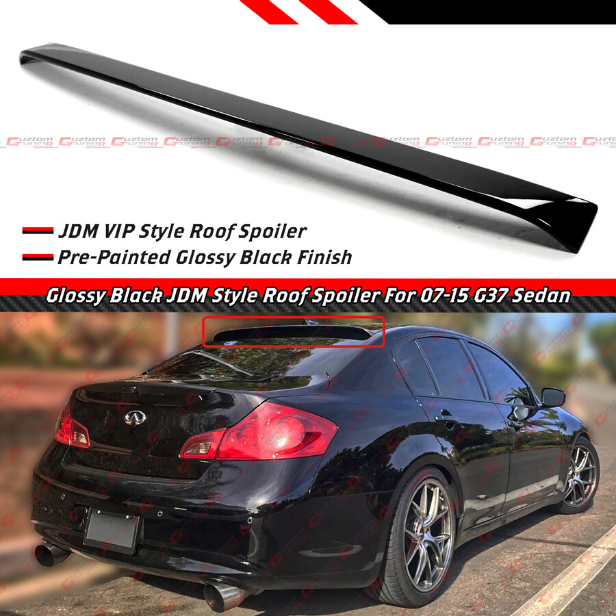 FOR 0715 INFINITI G35 G37 SEDAN JDM STYLE GLOSS BLACK REAR ROOF WINDOW