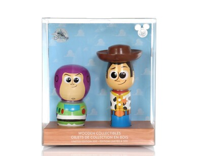 D23 2017 Expo Disney Store Toy Story Woody & Buzz Wooden