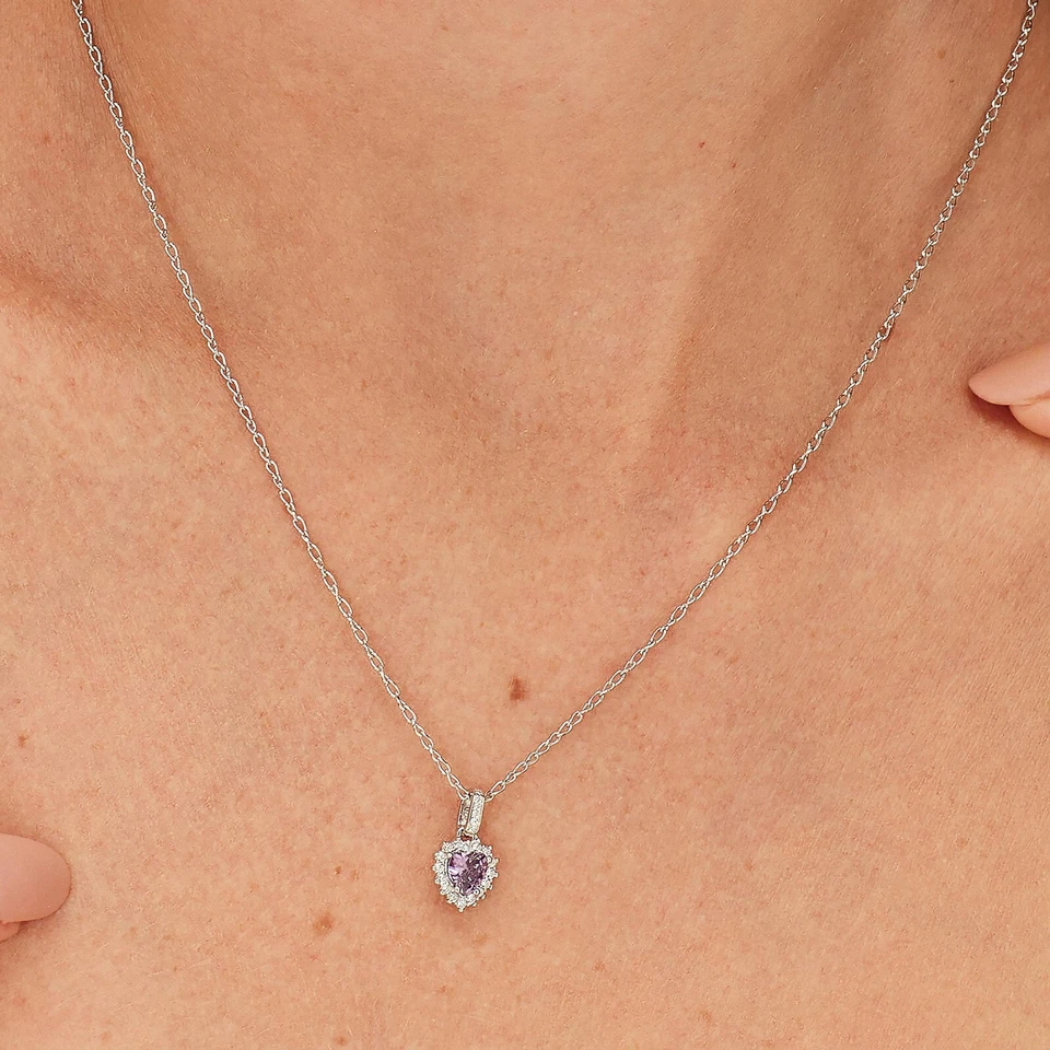 BROSWAY FANCY CHARM CUORE CON ZIRCONI IN ARGENTO 925 FMP118 MAGIC PURPLE - Immagine 2 di 4