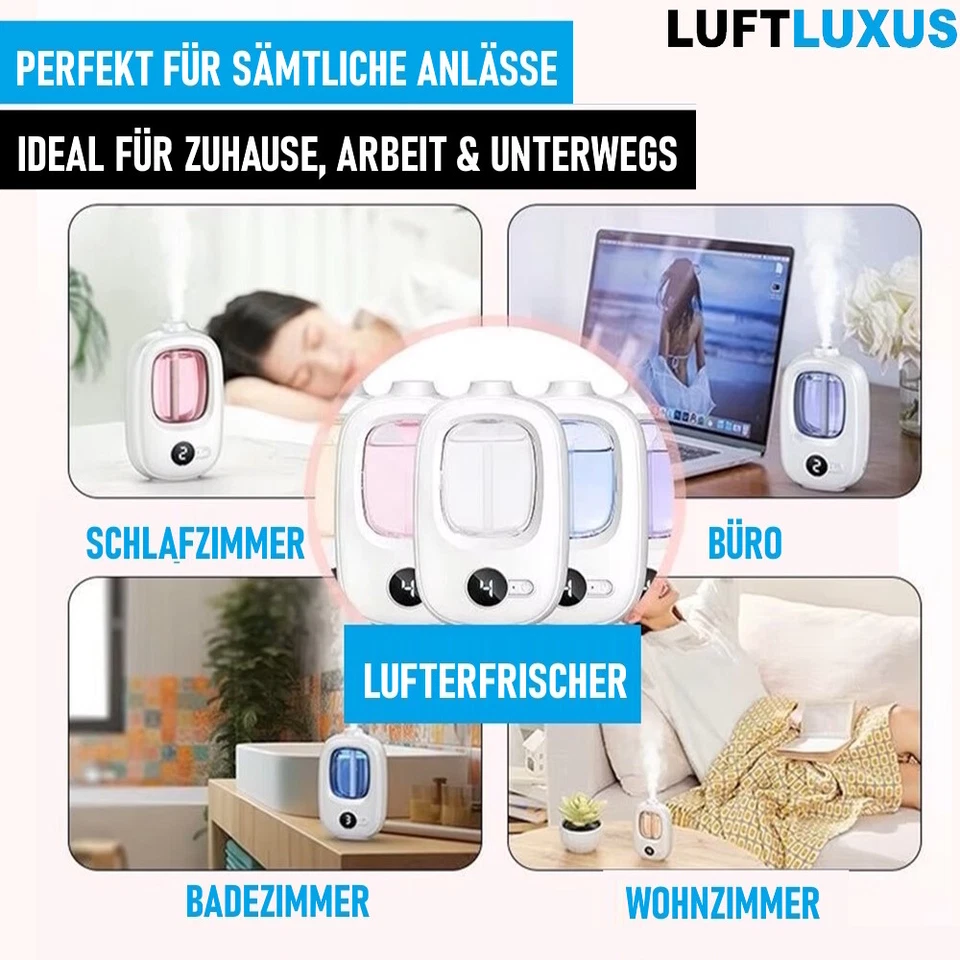 LUFTLUXUS Lufterfrischer Auto Raumduft elektrischer Nachfüllbarer Duftspender - Bild 3 von 4