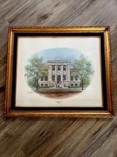 Gary Hawk Signed Lithograph “Iola Free Public Library”