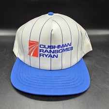 Cushman Ransomes Ryan Pinstripe Hat Vintage USA Made