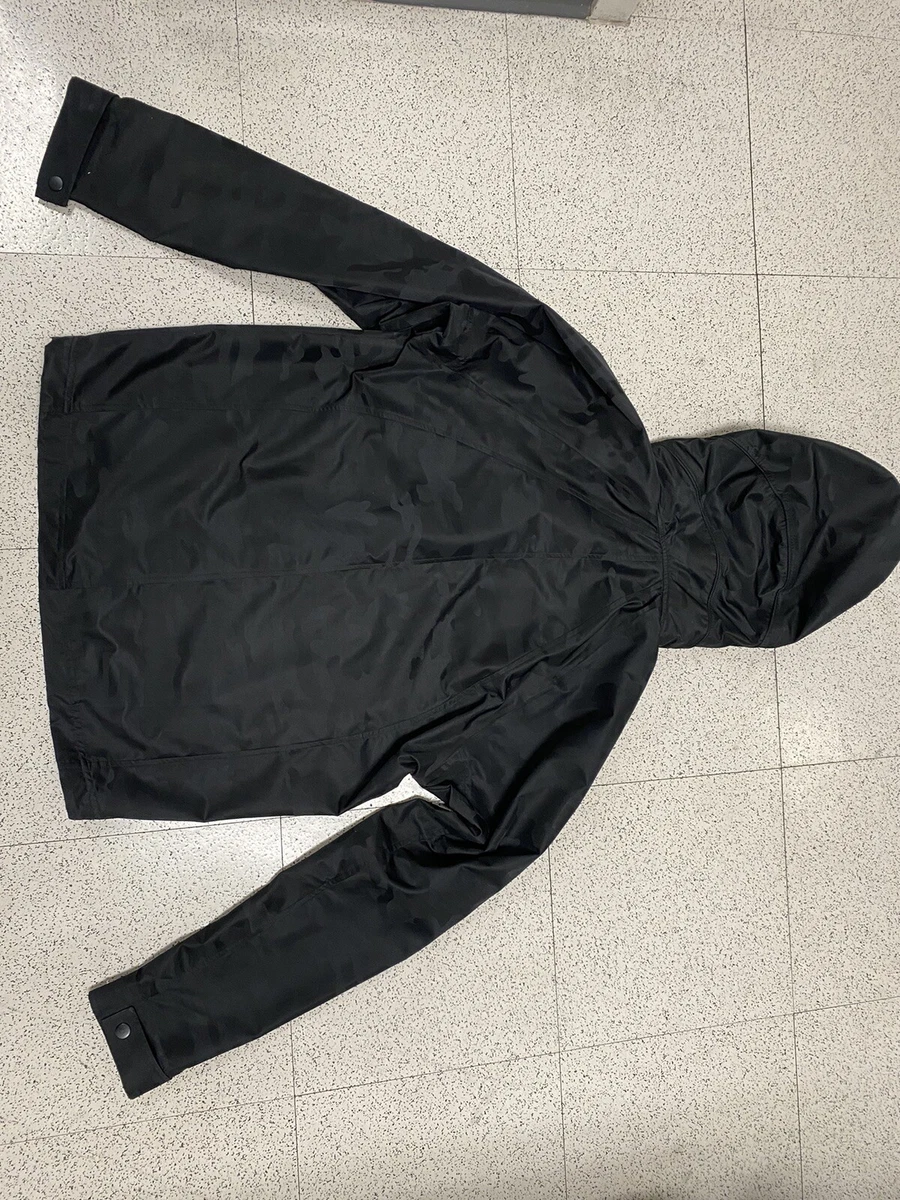 FIGS Windbreaker Hooded Black Jacket Medical Size Small