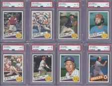1985 Topps Set (#001- #792), NM-MT+/MINT, investment grade, 55 PSA 8, 21 PSA 9