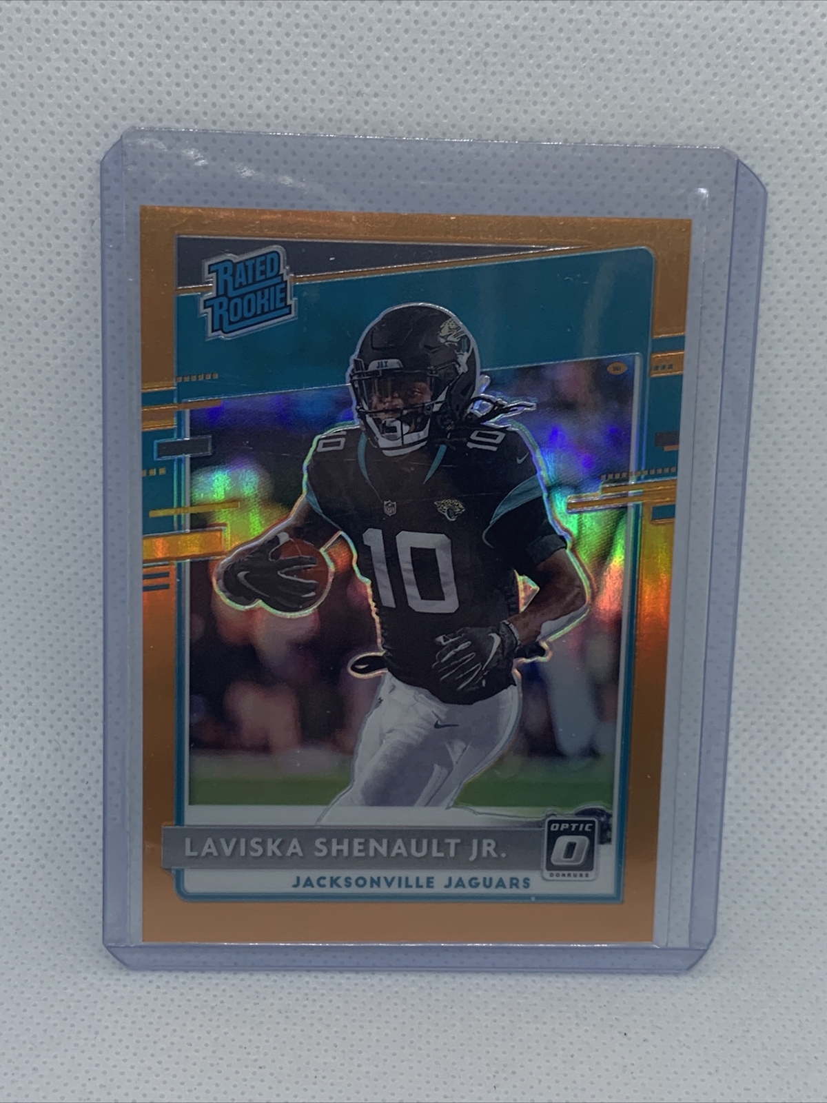Laviska Shenault Jr. 2020 Donruss Optic Rated Rookie ORANGE PRIZM #168, /199