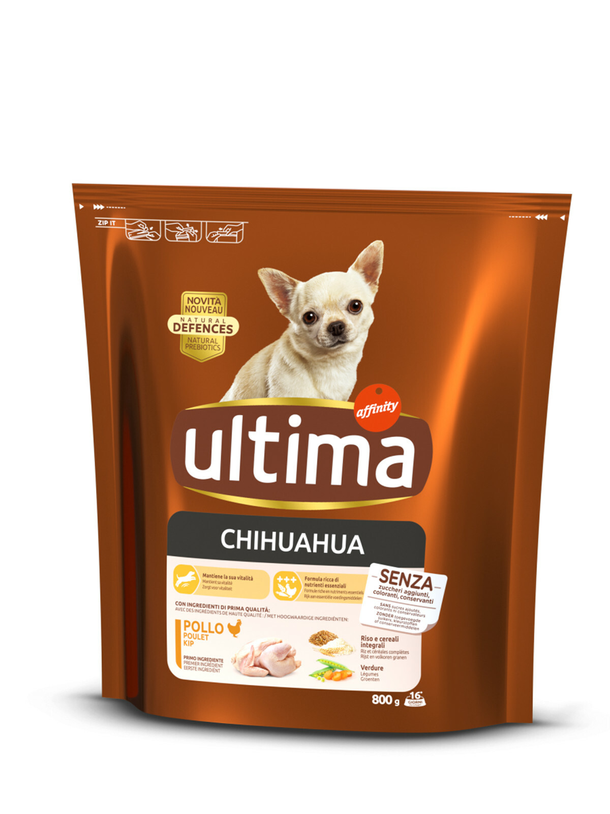 MANGIME CHIHUAHUA ADULT ULTIMA 800 GR. ALIMENTO COMPLETO AFFINITY - MANGIME CANE
