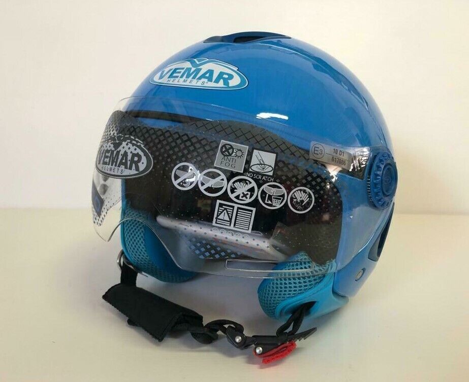 CASCO CASCHI JET MOTO SCOOTER VEMAR BACI & ABBRACCI MULTICOLORE TAGLIA L