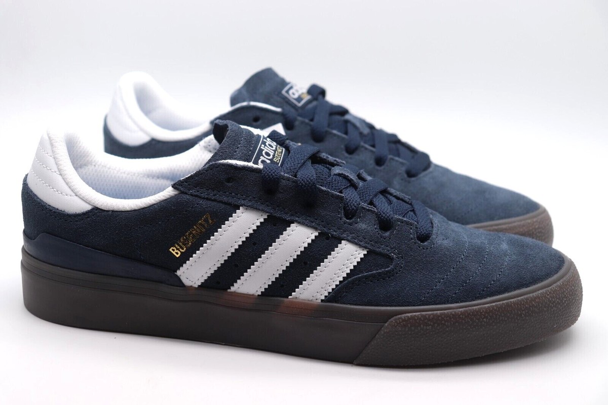 ADIDAS ORIGINALS BUSENITZ VULC II SUEDE TRAINERS NAVY GY6911
