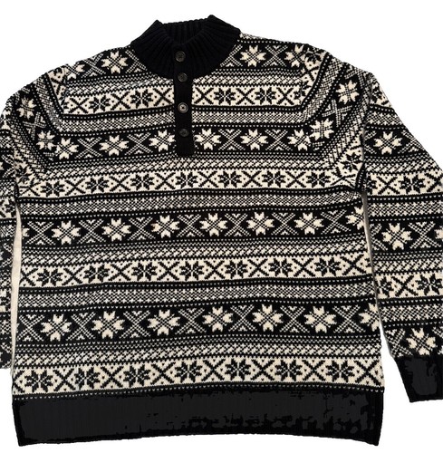 Vintage 90s Brooks Brothers Merino Wool Cable Knit Sweater Large