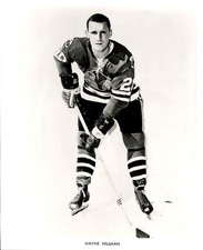 PF6 Original Photo WAYNE HILLMAN 1960-65 CHICAGO BLACKHAWKS NHL HOCKEY DEFENSE