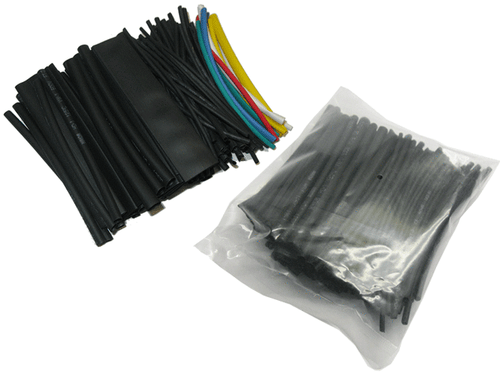 Assortimento di tubi termoretraibili neri colorati 100 pezzi 110 pezzi tubo termoretraibile - Foto 1 di 3