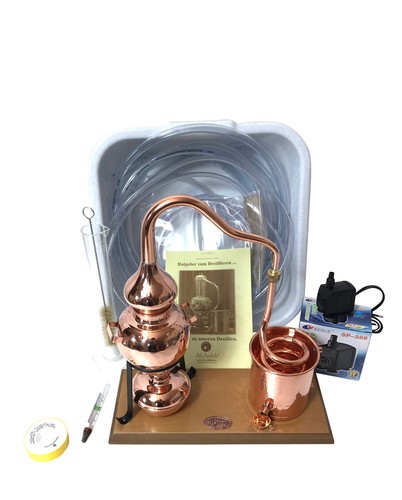 CopperGarden Destillieranlage Alembik 0,5 Liter Destille Sorgenfrei Set +Zubehör
