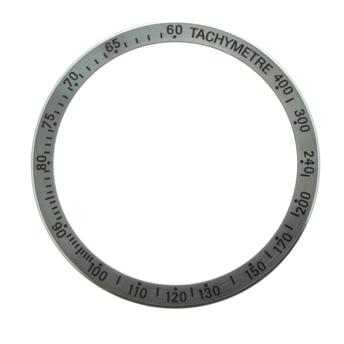 Genuine FORTIS bezel, steel, brushed with tachymetry for B-42