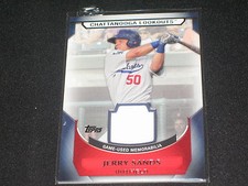 JERRY SANDS ROOKIE LEGEND AUTHENTIC CERTIFIED GAME USED JERSEY BASEBALL CARD