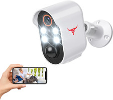 1080P Security Camera Wireless, Color Night Vision, Human Detection, Cloud Stora