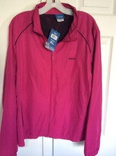 Rebook NWT Womens Pink Light Zip-up Jacket Size XL