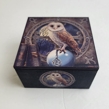 Boîte à bijoux miroir créateur Nemsis Now collection Lisa Parker Owl