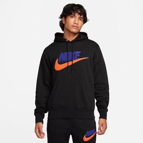 Mens Nike Gym Athletic Chenille Club Hoodie Hooded Sweatshirt Pullover New video thumbnail