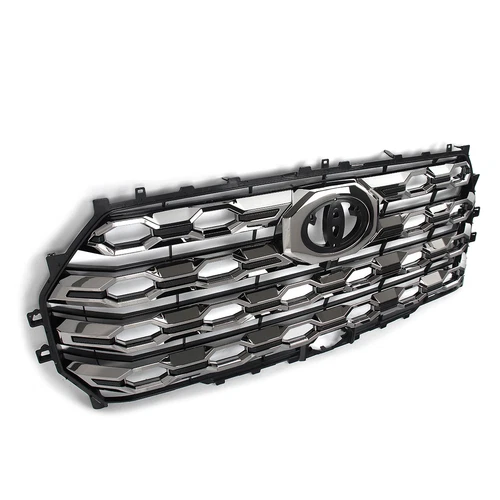 Parrilla de parachoques delantera cromada ahumada apta para Toyota Tundra Platinum 2022-2024 - Imagen 5 de 12