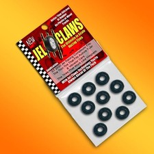 1/64 HO Scale Aurora Slot Car Tires 10pk Fits T-Jet, Vibrator Cars Skinny