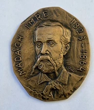 Medal Hungary Madach Imre Original Coin